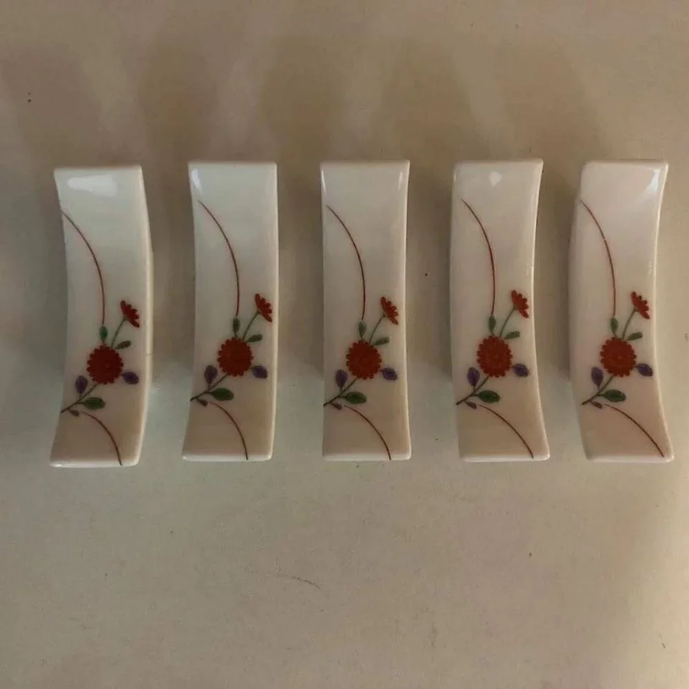 Lot of 5 Daisy Floral Chopstick Holder Size 2.75